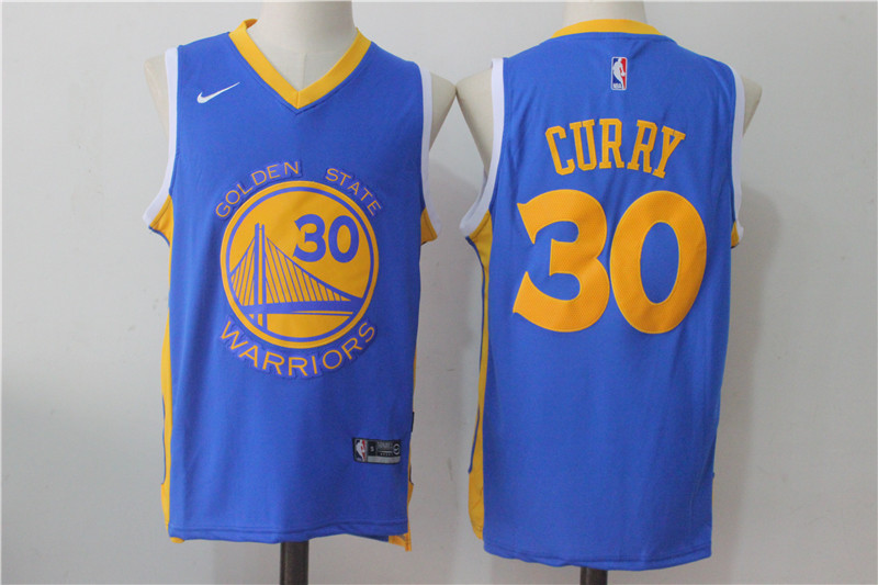 NBA Golden State Warriors #30 Curry Blue New Jersey