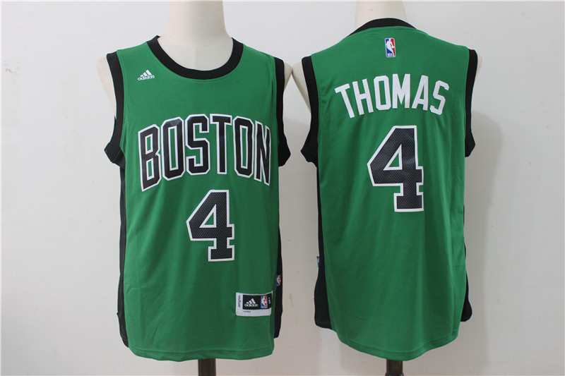 NBA Boston Celtics #4 Thomas Green Black Number Jersey