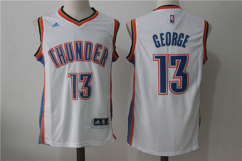 NBA Oklahoma City Thunder #13 George White New Jersey