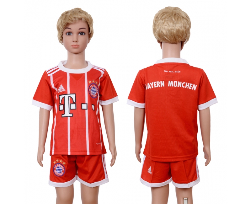 2017 Soccer Bayern Munich Blank Home Kids Jersey