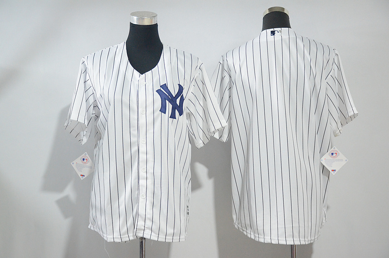 MLB New York Yankees Blank White Game Jersey