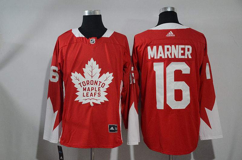 Adidas NHL Toronto Maple Leafs #16 Marner Red Jersey