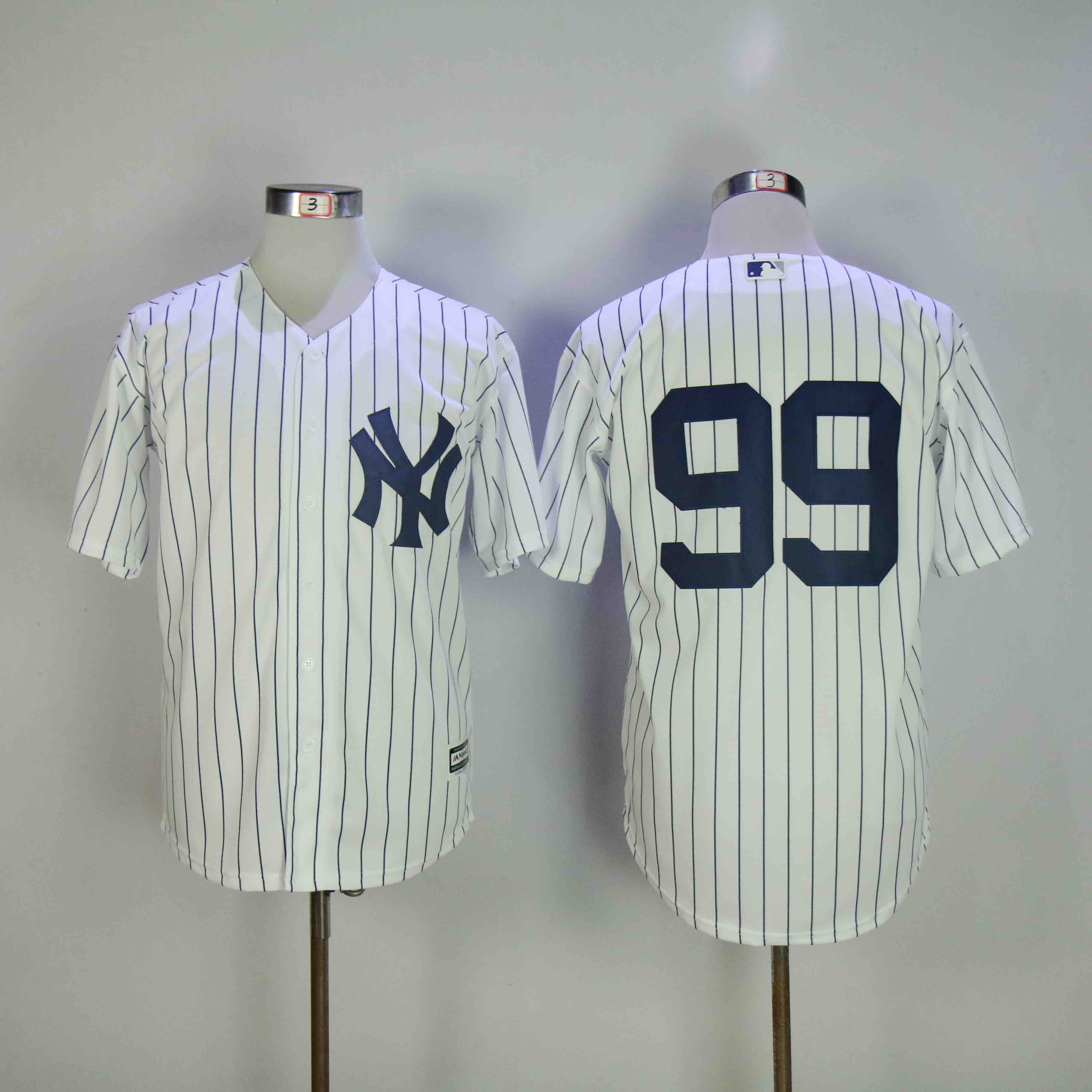 MLB New York Yankees #99 Judge White Game Jersey