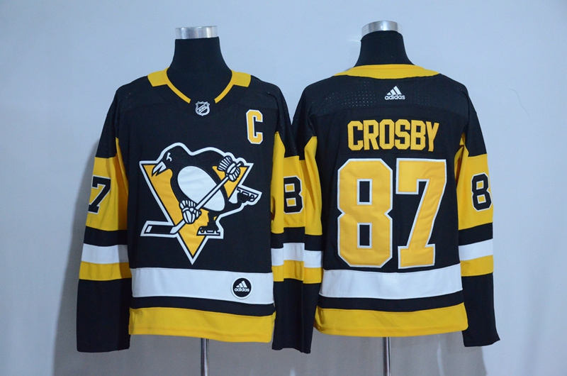 Adidas NHL Pittsburgh Penguins #87 Crosby Black Jersey