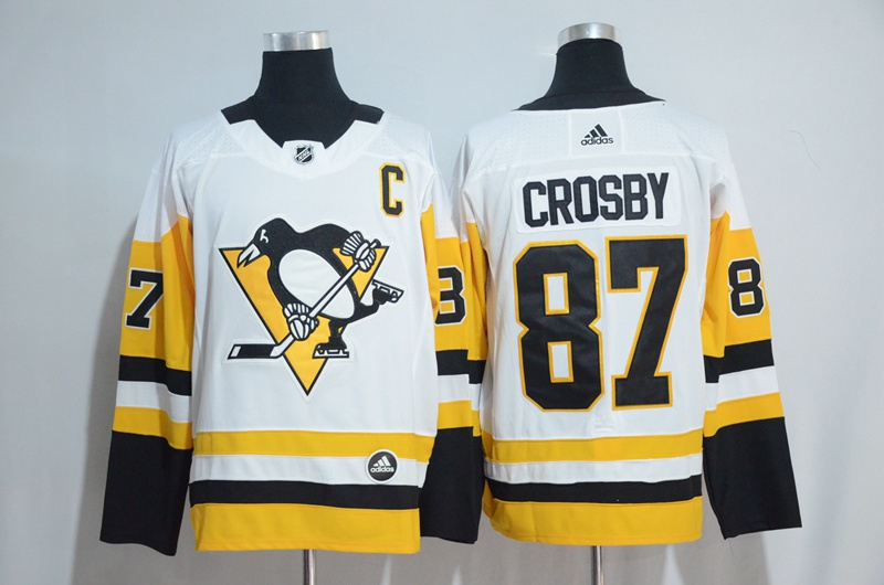 Adidas NHL Pittsburgh Penguins #87 Crosby White Jersey