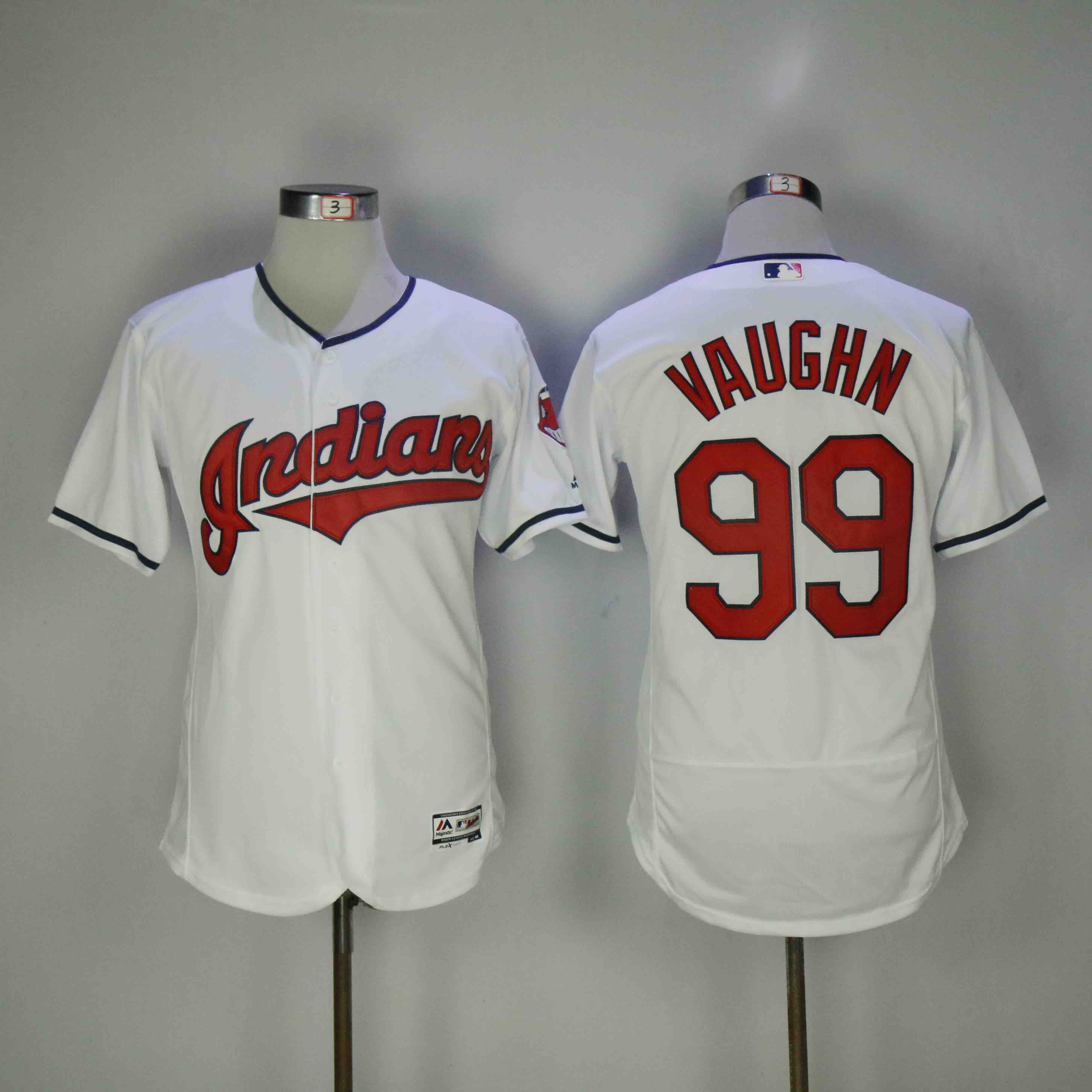 MLB Cleveland Indians #99 Vaughn White Elite Jersey