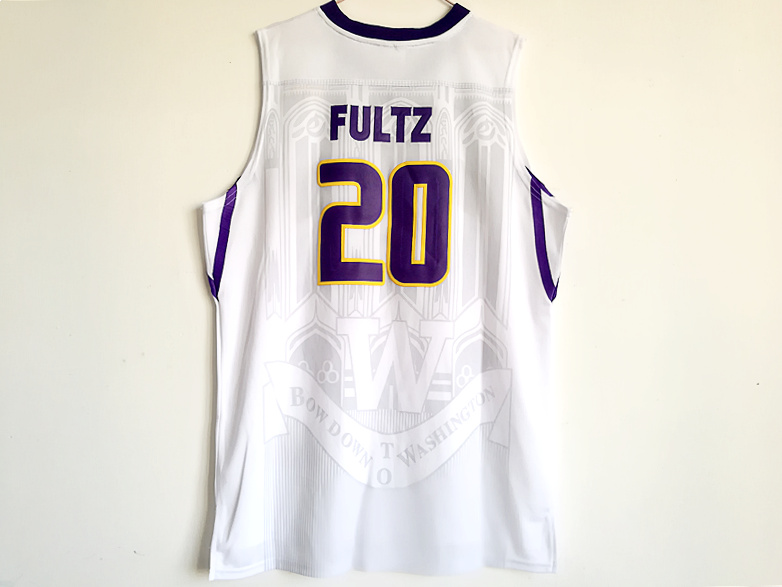 NCAA Washington Huskies #20 Markelle Fultz White Basketball Jersey