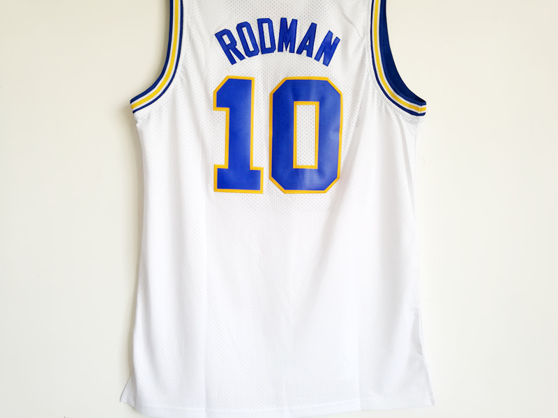 NCAA Savages university #10 Dennis Rodman White jersey