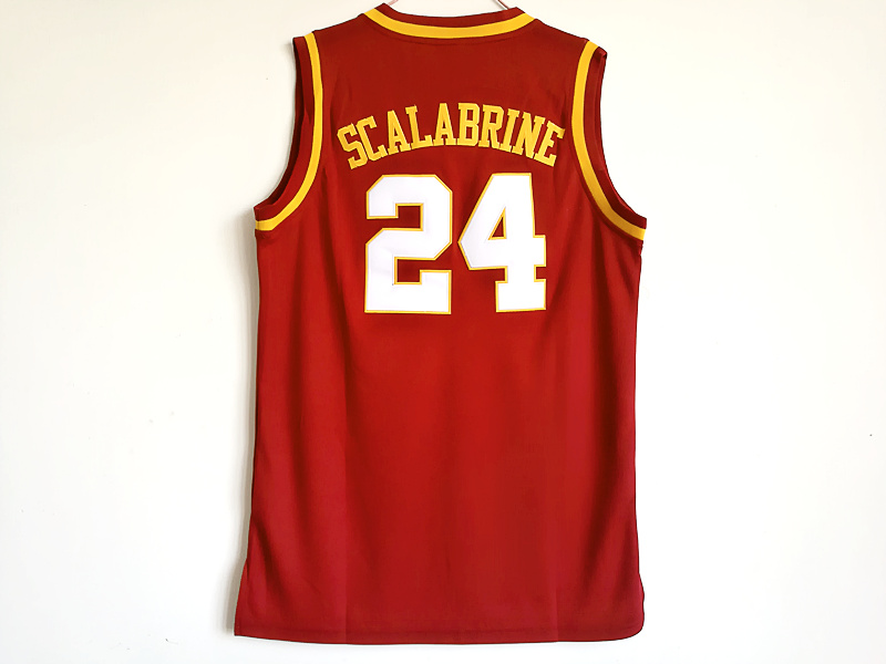 NCAA USC Trojans #24 Brian Scalabrine Basketball Jersey