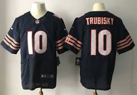 Nike Chicago Bears 10 Mitchell Trubisky Elite Navy Blue Team Color NFL Jersey.jpeg