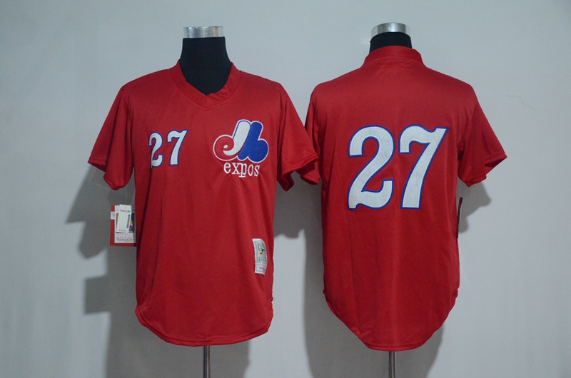 MLB Montreal Expos #27 Guerrero Red Jersey