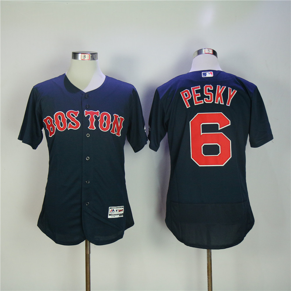 MLB Boston Red Sox #6 Pesky Blue Elite Jersey