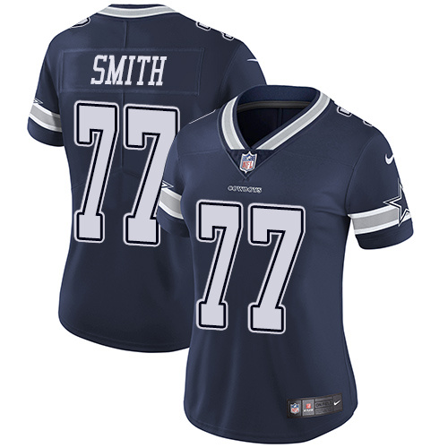 Womens Dallas Cowboys #77 Smith Blue Jersey