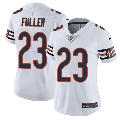 Womens Chicago Bears #23 Fuller White Jersey