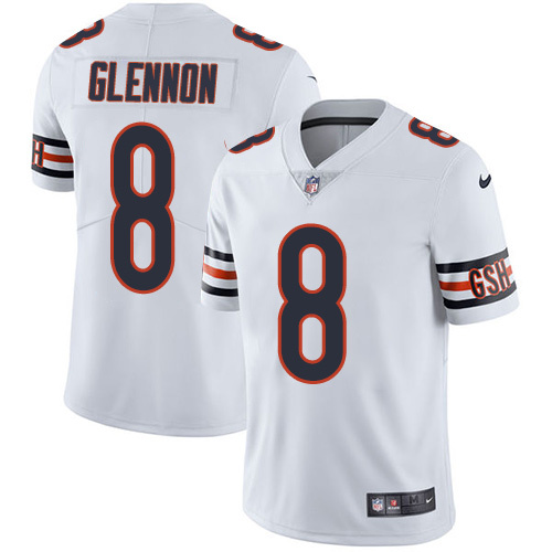 Mens Chicago Bears #8 Glennon White Vapor Limited Jersey