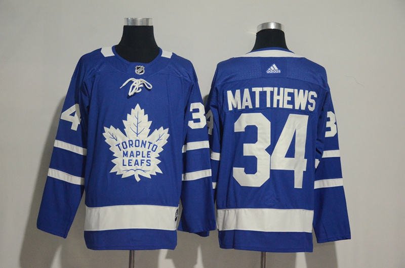 Adidas Toronto Maple Leafs #34 Matthews Blue Jersey