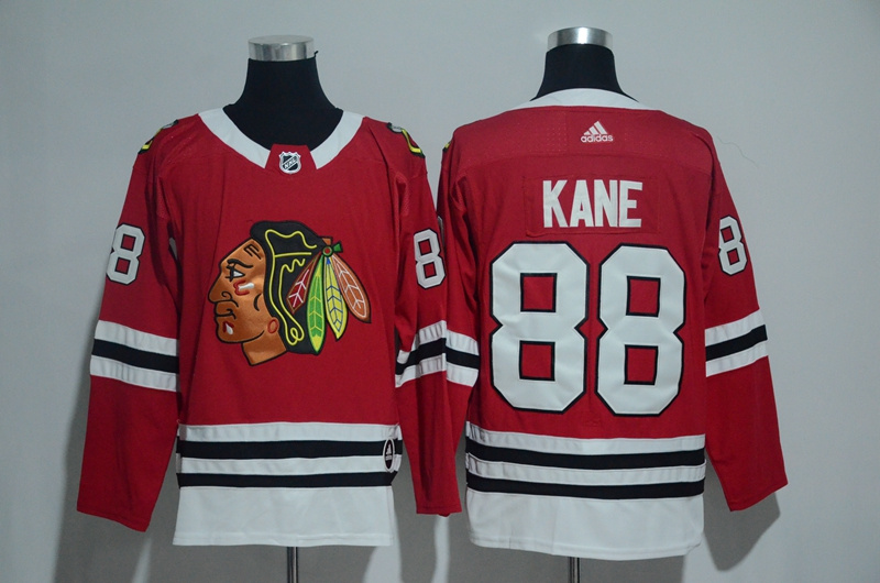 Adidas Chicago Blackhawks #88 Kane Red Jersey
