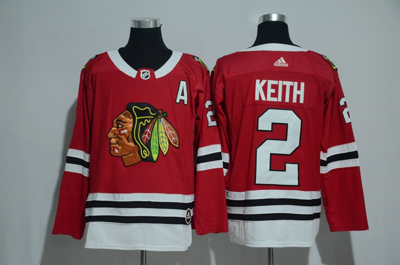 Adidas Chicago Blackhawks #2 Keith Red Jersey