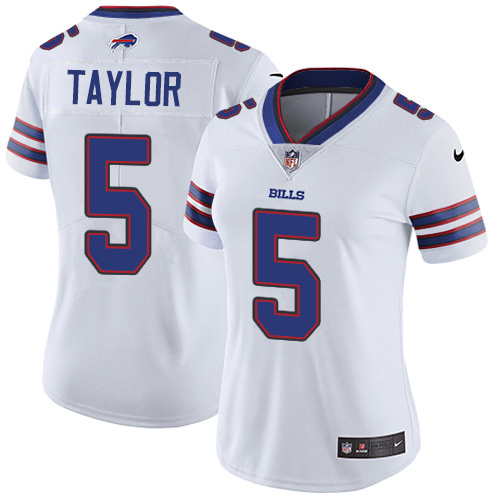 Womens Buffalo Bills #5 Taylor White Jersey