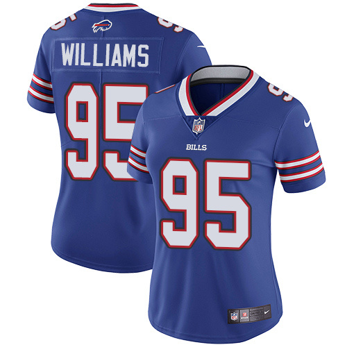 Womens Buffalo Bills #95 Williams Blue Jersey