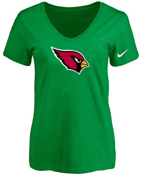 Arizona Cardinals D.Green Womens Logo V-neck T-Shirt