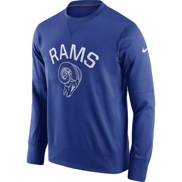 NFL Los Angeles Rams Blue Nike Sideline Circuit Sweater