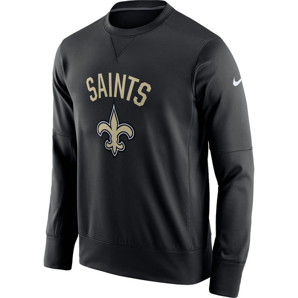 NFL New Orleans Saints Black Nike Sideline Circuit Sweater