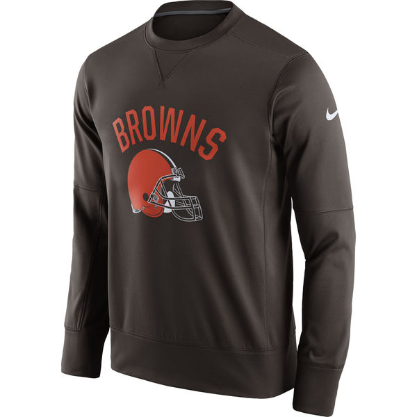 NFL Cleveland Browns Brown Nike Sideline Circuit Sweater