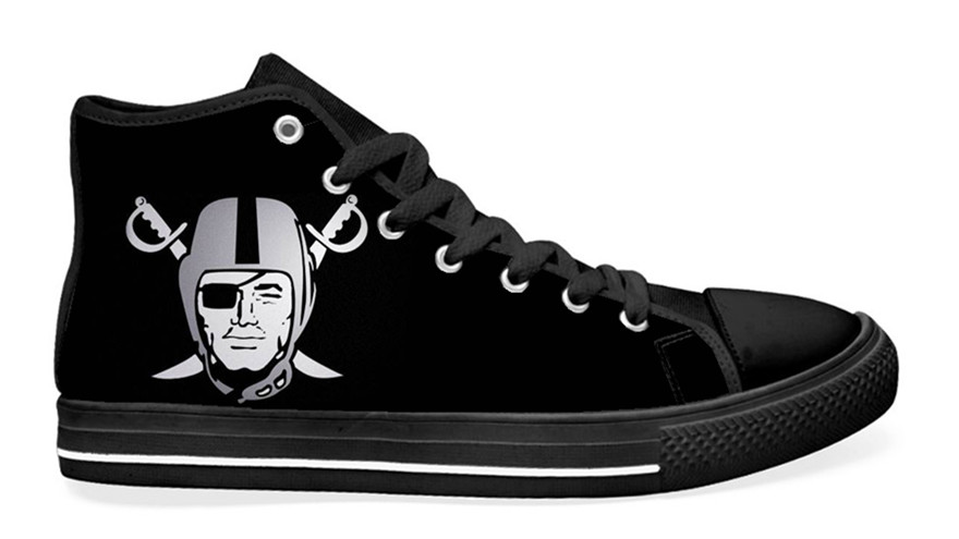 NFL Oakland Raiders Black Shoes 7