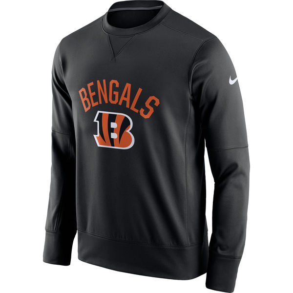 NFL Cincinnati Bengals Black Nike Sideline Circuit Sweater