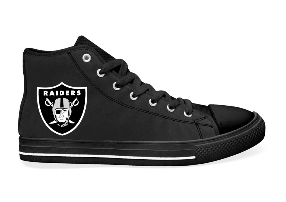 NFL Oakland Raiders Black Shoes