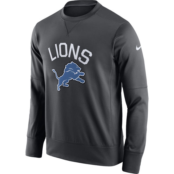 NFL Detroit Lions Black Nike Sideline Circuit Sweater