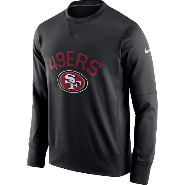 NFL San Francisco 49ers Black Nike Sideline Circuit Sweater
