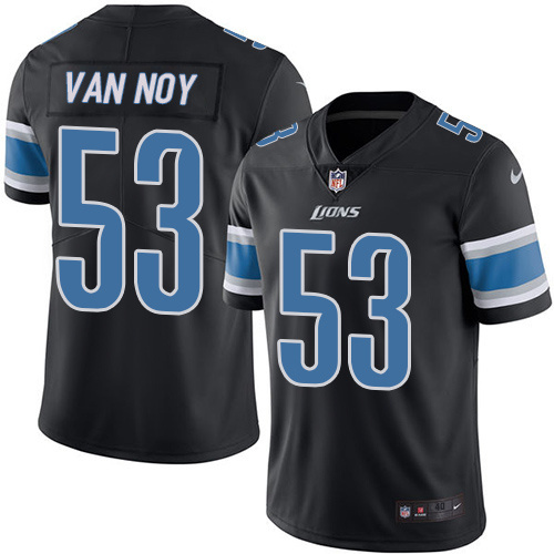 NFL Detriot Lions #53 Van Noy Black Vapor Limited Jersey