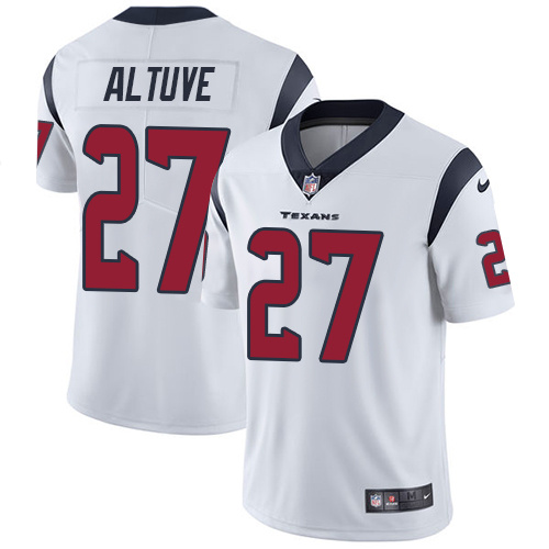 NFL Houston Texans #27 Altuve White Vapor Limited Jersey
