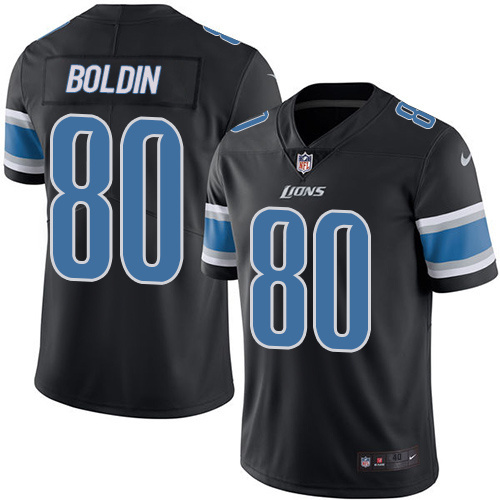 NFL Detriot Lions #80 Boldin Black Vapor Limited Jersey