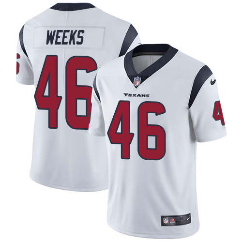NFL Houston Texans #46 Weeks White Vapor Limited Jersey