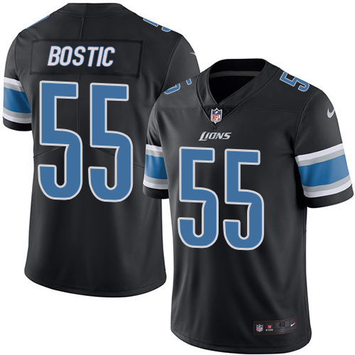 NFL Detriot Lions #55 Bostic Black Vapor Limited Jersey