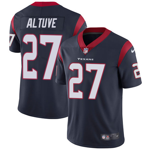 NFL Houston Texans #27 Altuve Blue Vapor Limited Jersey