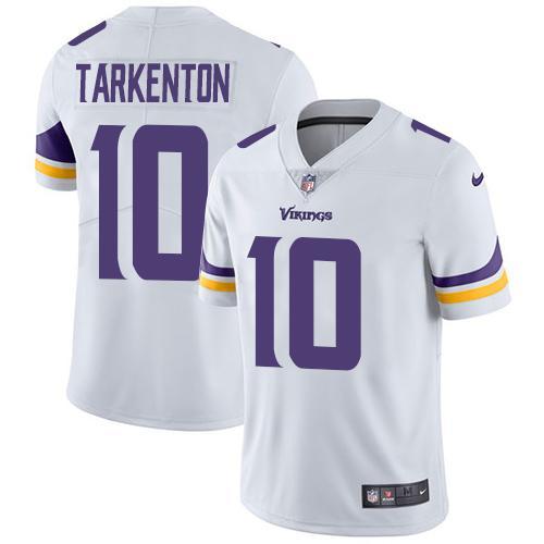 NFL Minnesota Vikings #10 Tarkenton White Vapor Limited Jersey