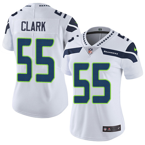 Womens NFL Seattle Seahawks #55 Clark White Jersey