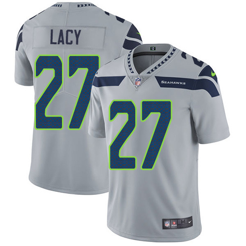 NFL Seattle Seahawks #27 Lacy Grey Vapor Limited Jersey