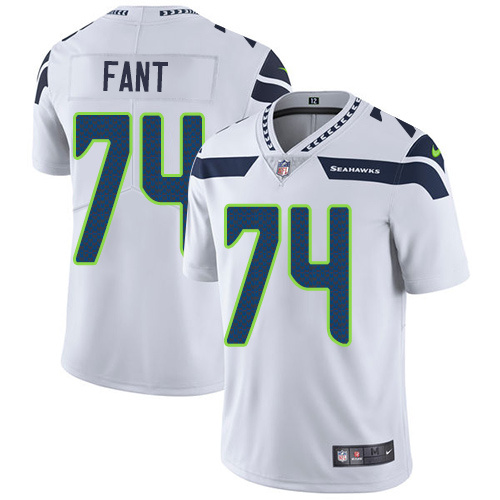 NFL Seattle Seahawks #74 Fant White Vapor Limited Jersey