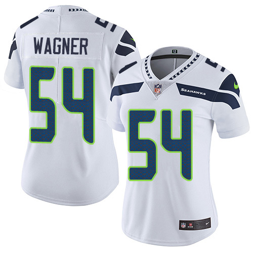 Womens NFL Seattle Seahawks #54 Wagner White Jersey