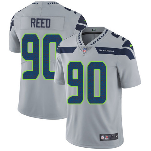 NFL Seattle Seahawks #90 Reed Grey Vapor Limited Jersey