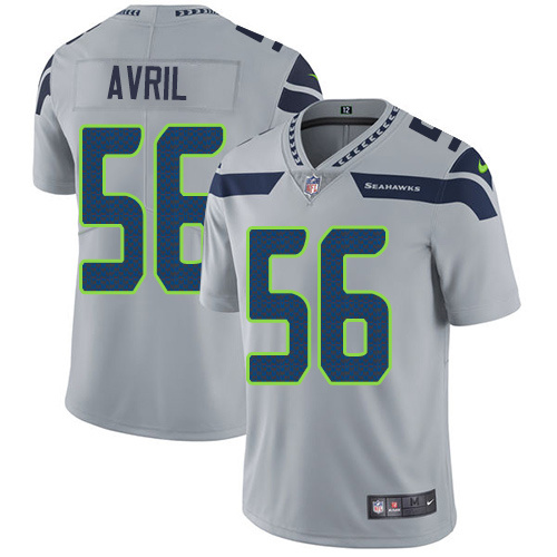 NFL Seattle Seahawks #56 Avril Grey Vapor Limited Jersey