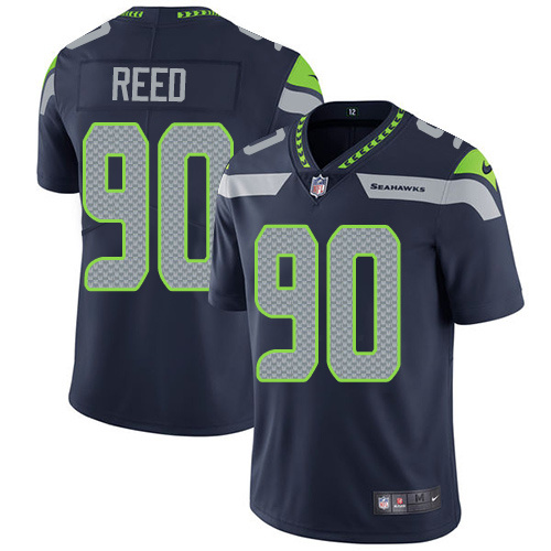 NFL Seattle Seahawks #90 Reed Blue Vapor Limited Jersey