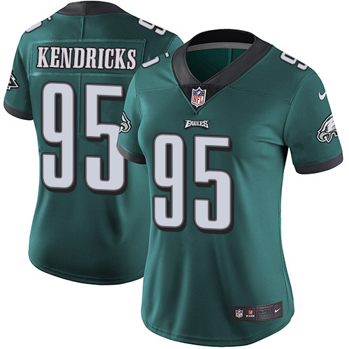 Womens Nike Philadelphia Eagles #95 Kendricks Green Jersey