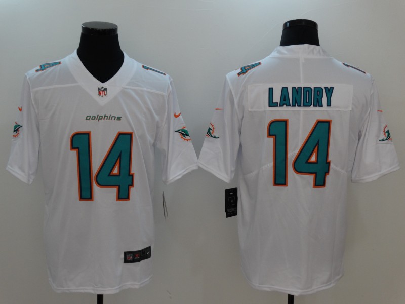 Mens NFL Miami Dolphins #14 Landry White Legand Limited Jersey