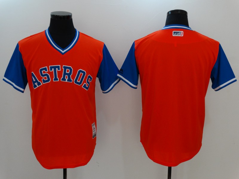 MLB Houston Astros Blank Pullover Orange New Jersey